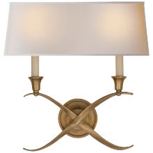  CHD 1191AB-NP - Cross Bouillotte Large Sconce