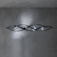 Schonbek Beyond BPD50257-BK - Slipstream 56in LED 3000K/3500K/4000K 120V-277V Pendant in Black with Optic Haze Quartz