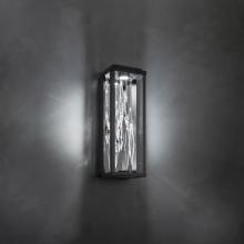 Schonbek Beyond BWS16216-BK - Mirage 17in LED 3000K/3500K/4000K 120V-277V Wall Sconce in Black with Clear Optic Crystal