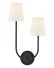  84262BK - Large Two Light Sconce