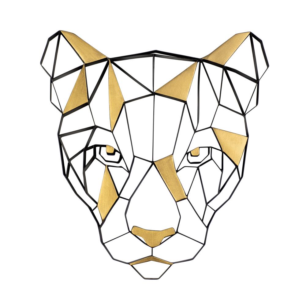 Geometric Animal Kingdom Lion Wall Art