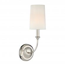 Crystorama 2241-PN - Libby Langdon Sylvan 1 Light Polished Nickel Sconce