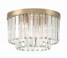 Crystorama HAY-1400-AG - Hayes 4 Light Aged Brass Flush Mount