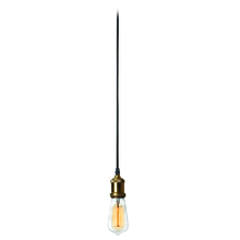 Dainolite 409-102P-VS - 1LT Pendant, Vintage Steel & Antique Brass