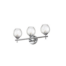 Dainolite ABI-203W-PC - 3 Light Halogen Vanity Polished Chrome with Clear Glass