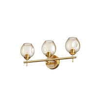 Dainolite ABI-203W-VB - 3 Light Halogen Vanity Vintage Bronze with Champagne Glass