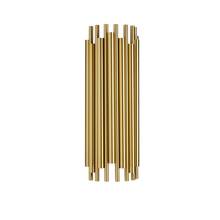 Dainolite WSL-182W-AGB - 2 Light Halogen Wall Lamp, Aged Brass