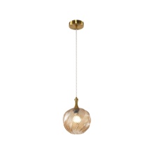 Matteo Lighting C30902AGAM - Eesha Aged Gold Brass Pendant