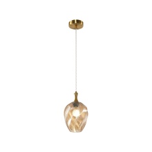 Matteo Lighting C30903AGAM - Eesha Aged Gold Brass Pendant