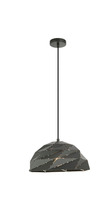 Matteo Lighting C72701DG - "Riku" 11" Pendant - Dark Grey