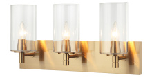 Matteo Lighting S04903AGCL - Candela Aged Gold Brass Wall Sconce