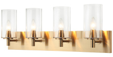 Matteo Lighting S04904AGCL - Candela Aged Gold Brass Wall Sconce