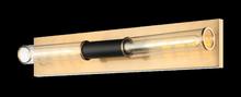 Matteo Lighting W61202MBAG - Tubo Matte Black + Aged Gold Brass Wall Sconce