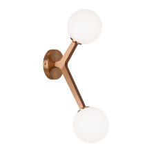 Matteo Lighting W81502AGOP - Rami Aged Gold Brass Wall Sconce