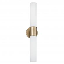 Capital Canada 653221MA - 2-Light Dual Sconce in Matte Brass with Soft White Glass
