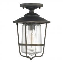 Capital Canada 9607OB - Creekside" Outdoor Ceiling Mount - Old Bronze w/ Clear Seeded Glass