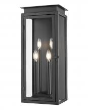  5018B-BK - 4 Light Outdoor Wall Light