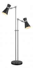  728FL-MB-BN - 2 Light Floor Lamp