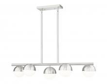  7517-5L-BN - 5 Light Linear Chandelier