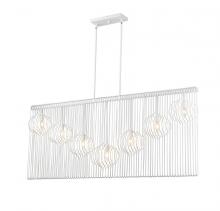  801-7L-WH - 7 Light Linear Chandelier