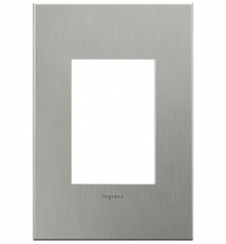  AD1WP-MS - Compact FPC Wall Plate, Brushed Stainless