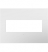 Legrand Canada AWP3GWHW4 - Gloss White-on-White, 3-Gang Wall Plate
