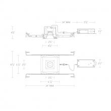 WAC Canada R3BSD-FCS-BK - Ocular 3.0 5CCT Square Donwlight Trim and Remodel Housing with New Construction Frame-In Kit and D