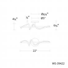  WS-39422-27-BK - Corksrew Bath & Wall Sconce