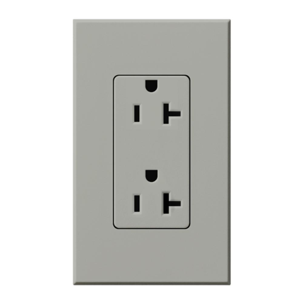 NOVA T RECEPTACLE 20AMP GRAY