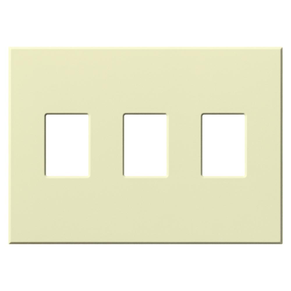 VAREO WALLPLATE 3GNG ALMOND