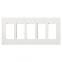 Lutron Electronics CW-5-WH - CLARO WALLPLATE 5 GNG WHITE