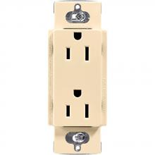  CAR-15-IV - 15A CLARO RECEPTACLE, IVORY