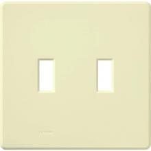 Lutron Electronics FG-2-AL - FASSADA WALLPLATE, 2-GANG, ALMOND