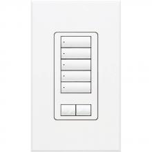 Lutron Electronics QSWS2-5BRLI-WH - QSWS2 WALLSTN 5BRL INS WH