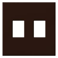 Lutron Electronics VWP-2-BR - VAREO WALLPLATE 2GNG BROWN