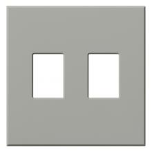 Lutron Electronics VWP-2-GR - VAREO WALLPLATE 2GNG GRAY