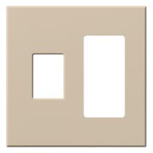  VWP-2CR-TP - VAREO WALLPLATE 2GNG CONT/RCPT TAUPE