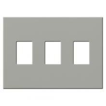 Lutron Electronics VWP-3-GR - VAREO WALLPLATE 3GNG GRAY