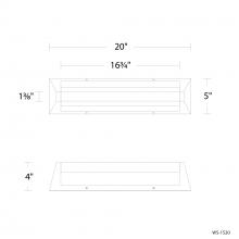 Modern Forms Canada WS-1520-27-AB - Swale Bath Vanity Light