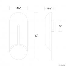 Modern Forms Canada WS-W10522-27-BV/BK - Clog Outdoor Wall Sconce Light