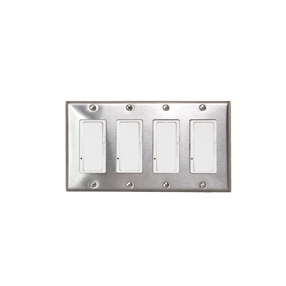 Eurofase EFSSPS4 On/Off Switch with Stainless Steel Plate and Box
