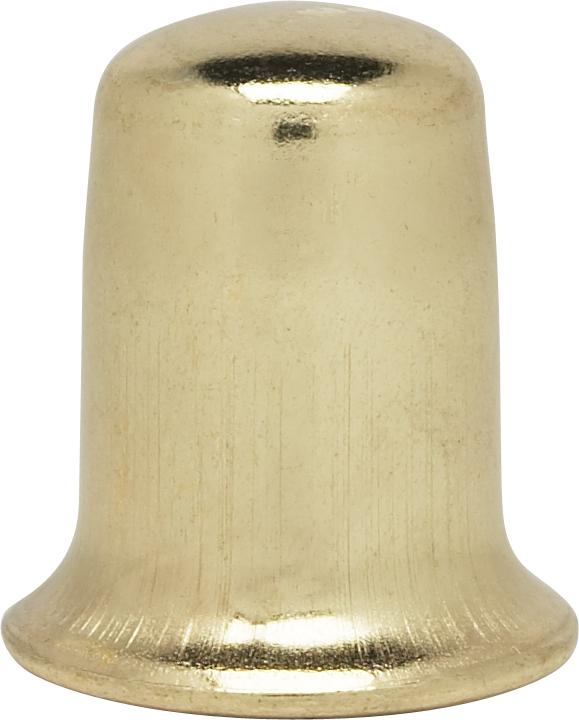 Steel Finial; 1/4-27; 1"; Brass Plated