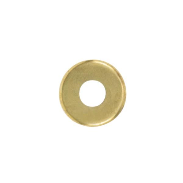Steel Check Ring; Straight Edge; 1/8 IP Slip; Brass Plated Finish; 3" Diameter