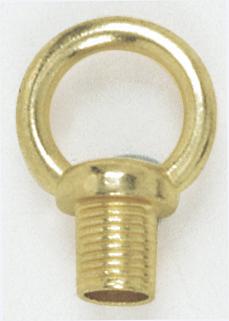 1" Male Loop; 1/8 IP With Wireway; 10lbs Max; Brass Plated Finish