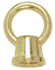 1" Female Loops; 1/8 IP With Wireway; 10lbs Max; Brass Plated Finish