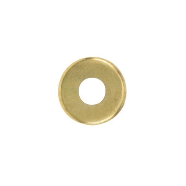 Steel Check Ring; Curled Edge; 1/8 IP Slip; Brass Plated Finish; 1-3/8" Diameter