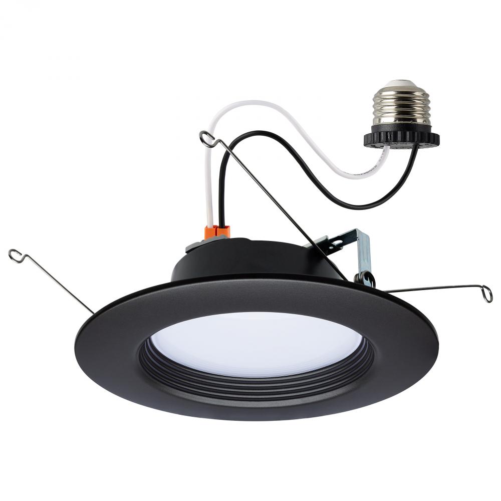 9 Watt; LED Downlight Retrofit; 5-6 Inch; CCT Selectable; 120 Volts; Bronze Finish