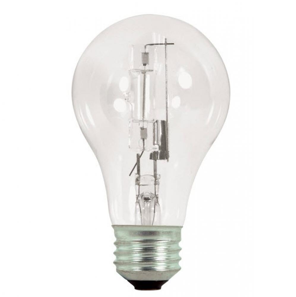 72 Watt; Halogen; A19; Clear; 1000 Average rated hours; 1490 Lumens; Medium base; 120 Volt; 2-Pack