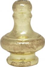  90/1160 - Large Pyramid Knob; 1-1/4" Height; 1/8 IP; Polished Brass Finish