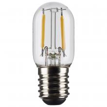  S21342 - 3 Watt T6.5 LED; Clear; Intermediate base; 90 CRI; 2700K